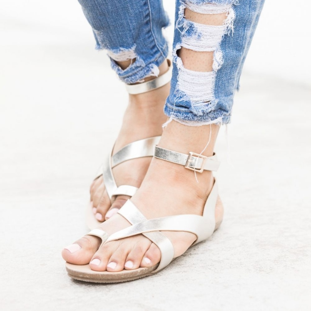 NEW LADIES STRAPPY ANKLE STRAP SANDALS. BLACK - Picture 4 of 5